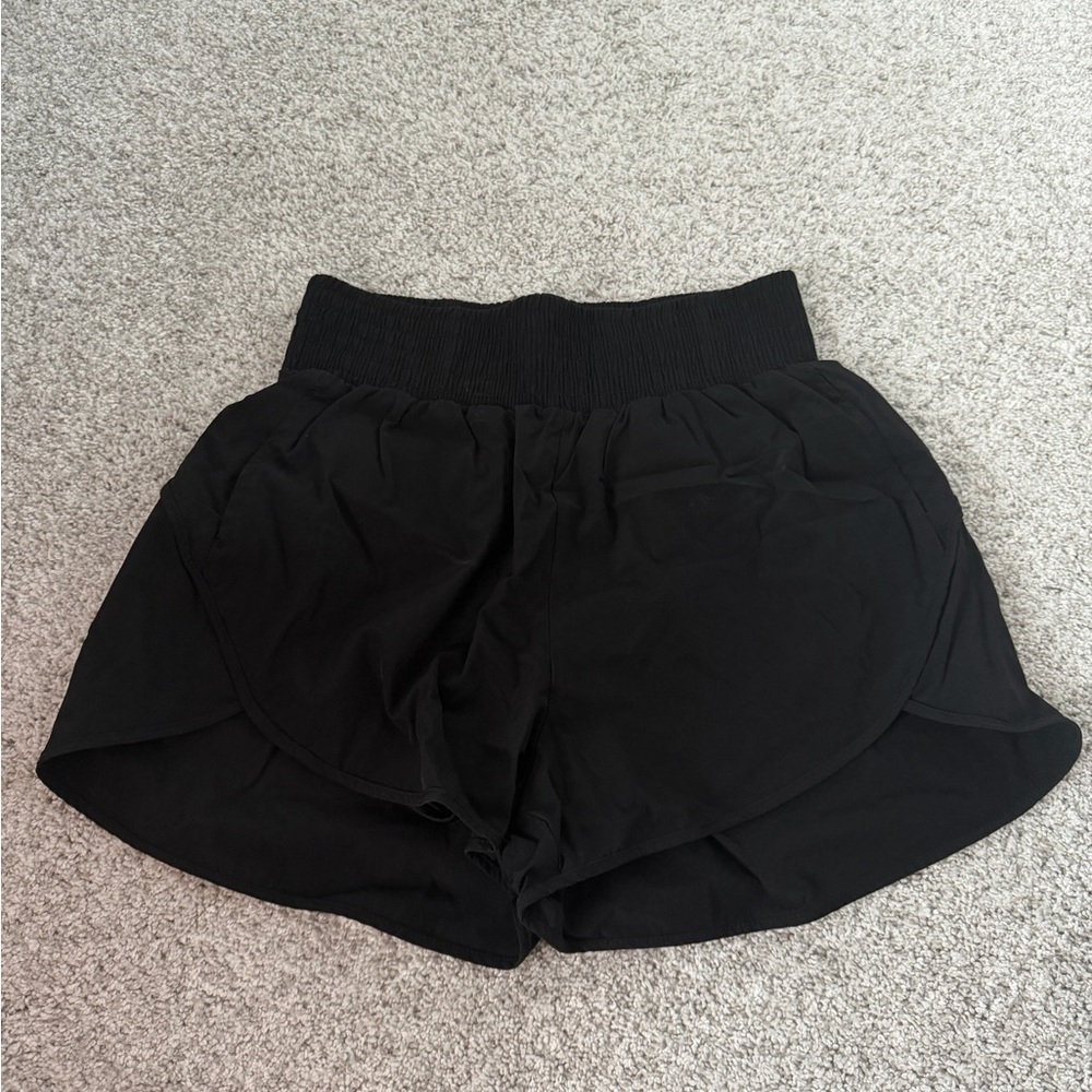Black High Waisted Athletic Shorts